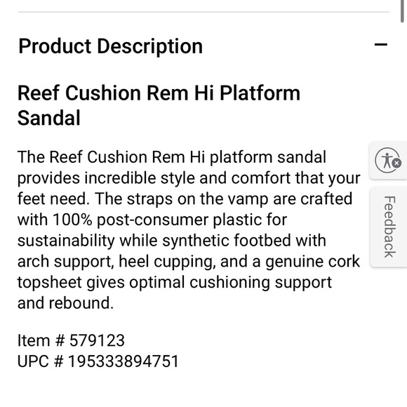 REEF Women’s Pink Platform Sandals 10 - Picture 2 of 6